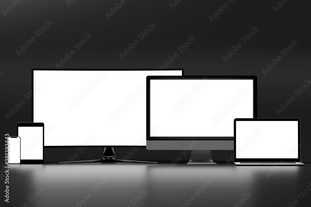 Isolated Devices Mockup Isolated Devices Mockup