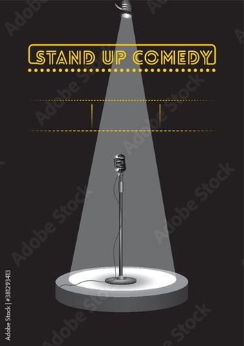 Stand up comedy poster design