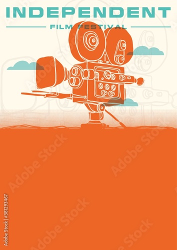 Independent film festival poster design.