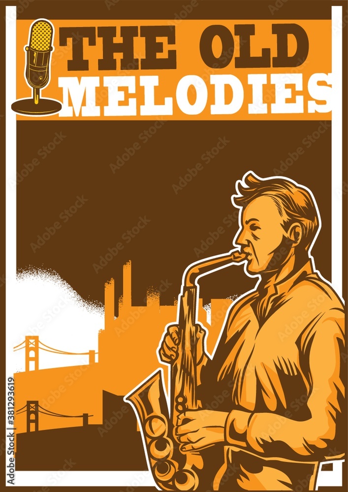 The old melodies poster design.