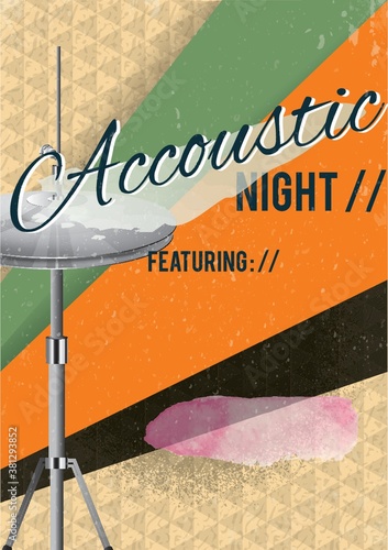acoustic night poster design