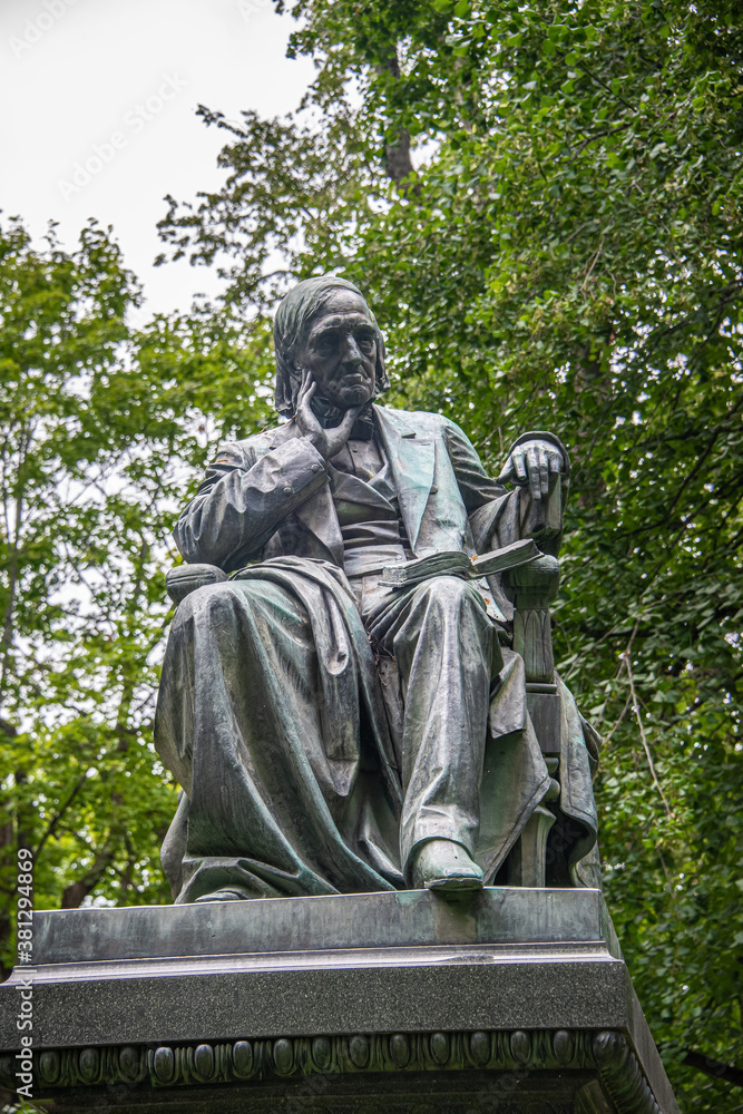 Monument to Karl Ernst von Baer, a scientist and medical man, the founding father of embryology. The monument was erected in 1886.