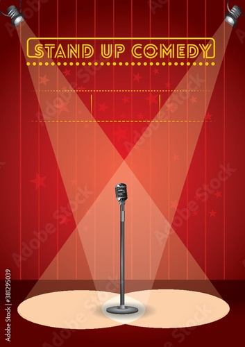 stand up comedy poster design