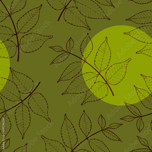 Easy Seamless floral vector pattern .