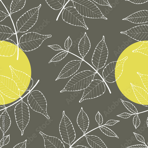 Easy Seamless floral vector pattern .