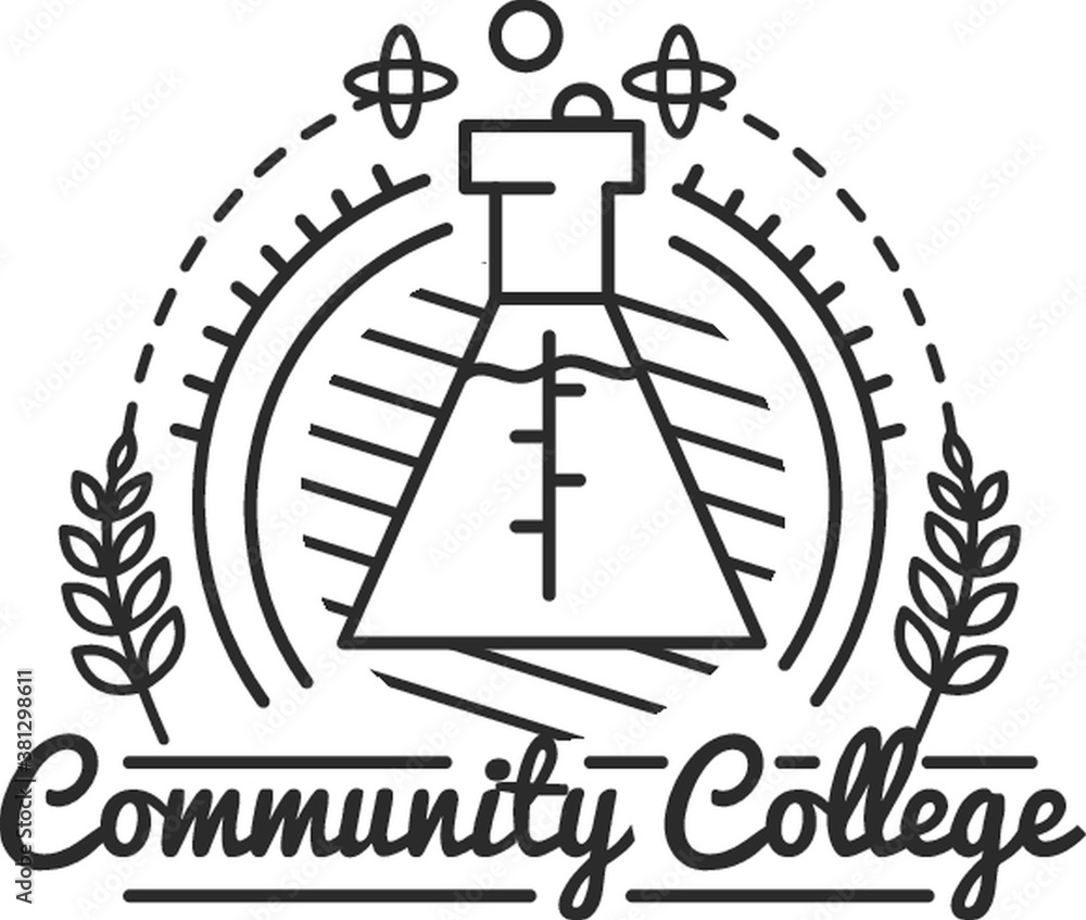 Community college logo element Community college logo element