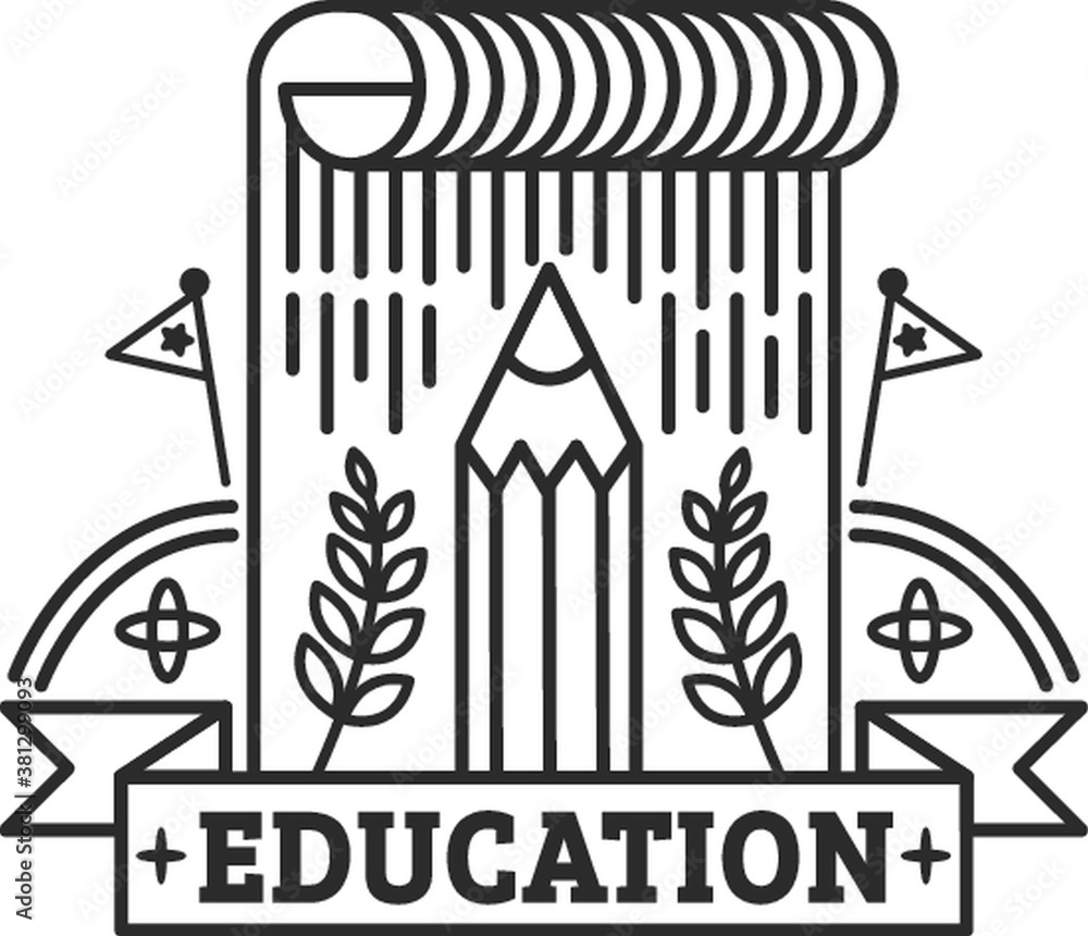 Education logo element