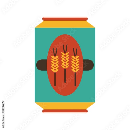 A can of german wheat beer