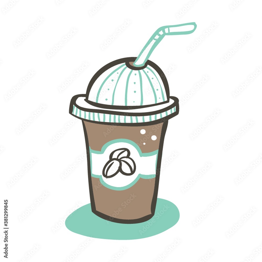 Ice coffee drink Ice coffee drink