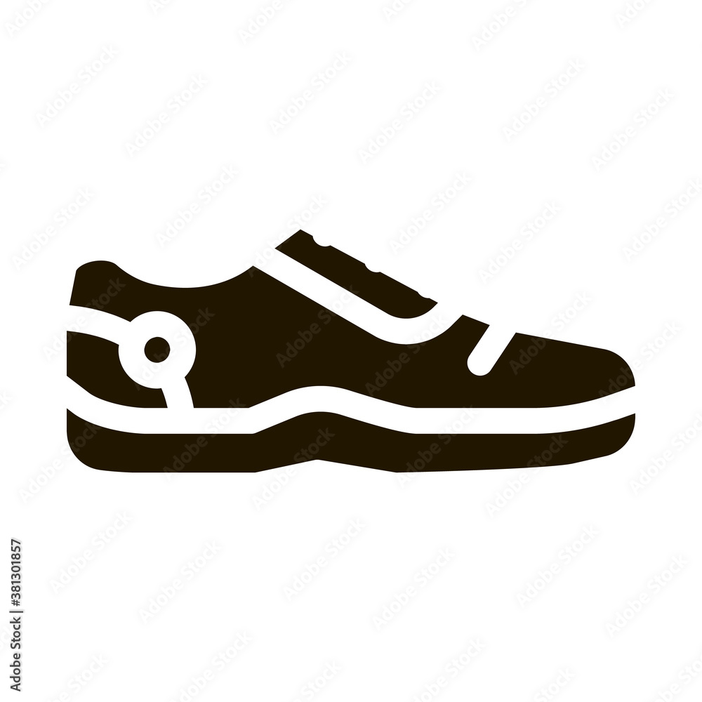 Special Sports Shoes glyph icon vector. Special Sports Shoes Sign. isolated symbol illustration Special Sports Shoes glyph icon vector. Special Sports Shoes Sign. isolated symbol illustration