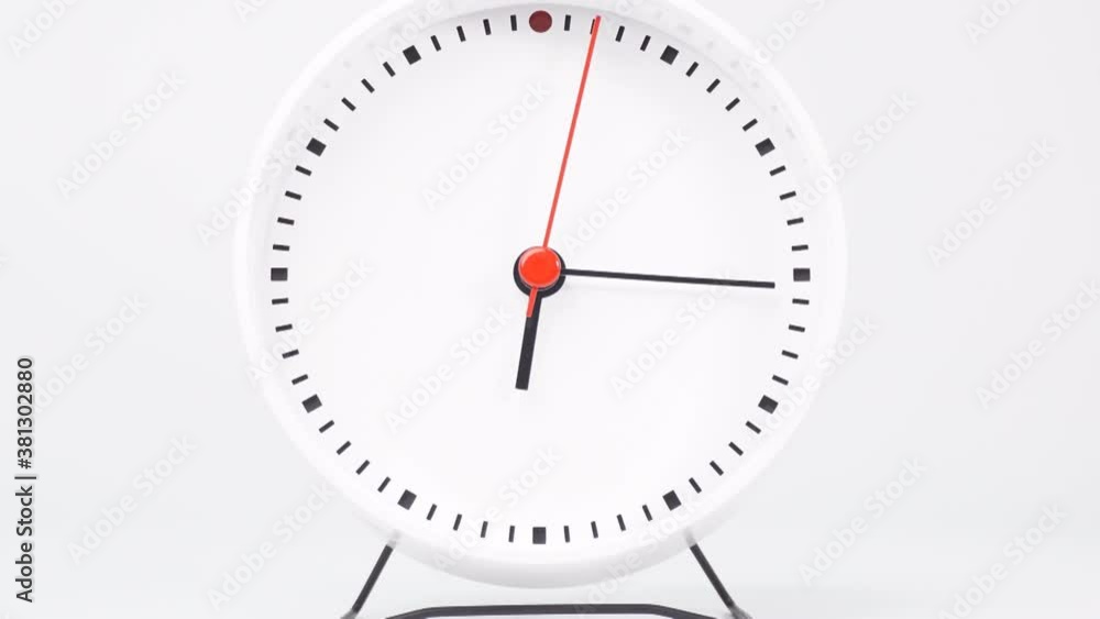 Minimal clock no number isolated on white background Showtime 06.00 Time lapse 60 minutes. Minimal clock no number isolated on white background Showtime 06.00 Time lapse 60 minutes.