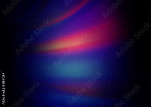 Dark Pink, Blue vector blurred shine abstract template. An elegant bright illustration with gradient. The blurred design can be used for your web site.