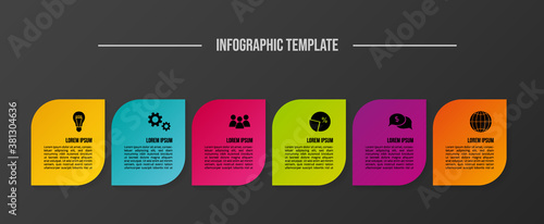 Business infographic template. Timeline. Vector