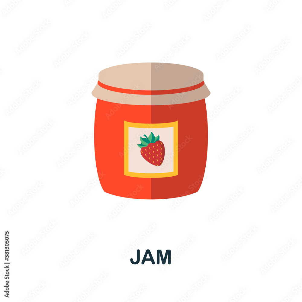 Jam icon. Simple element from autumn collection. Creative Jam icon for web design, templates, infographics and more Jam icon. Simple element from autumn collection. Creative Jam icon for web design, templates, infographics and more