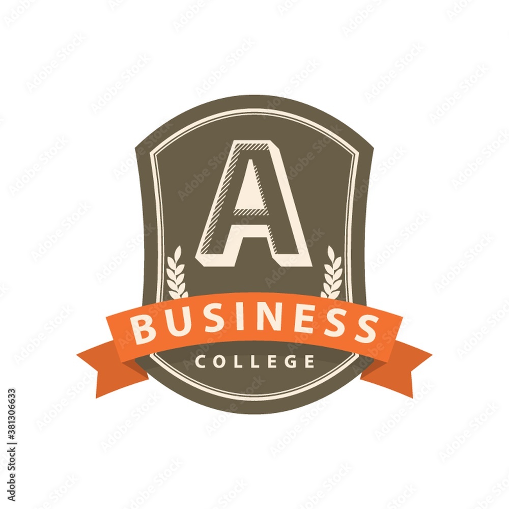 business college logo element business college logo element