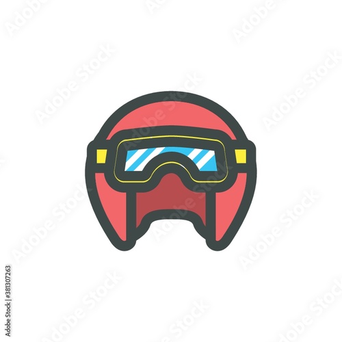 motorcycle helmet with goggles