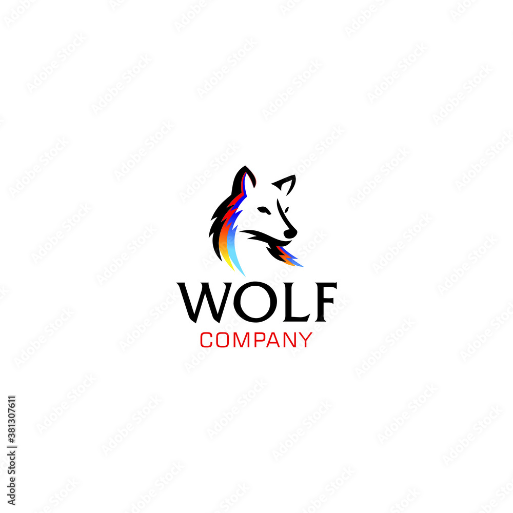 Wolf Company Logo Vector