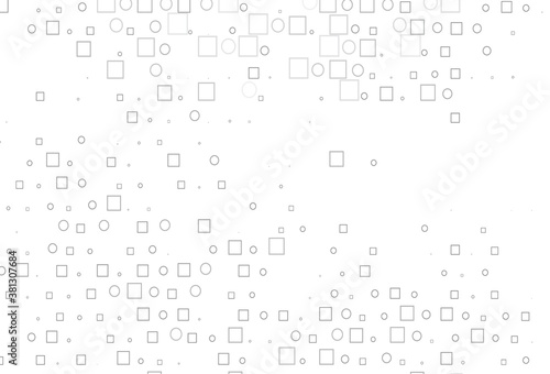 Light Silver, Gray vector backdrop with dots, spots, cubes.