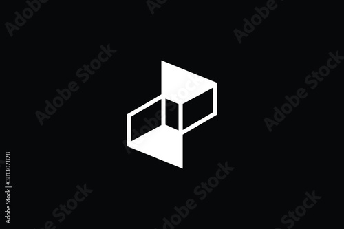 Minimal 3D Innovative Initial Z logo and ZZ logo. Letter Z ZZ creative elegant Monogram. Premium Business logo icon. White color on black background