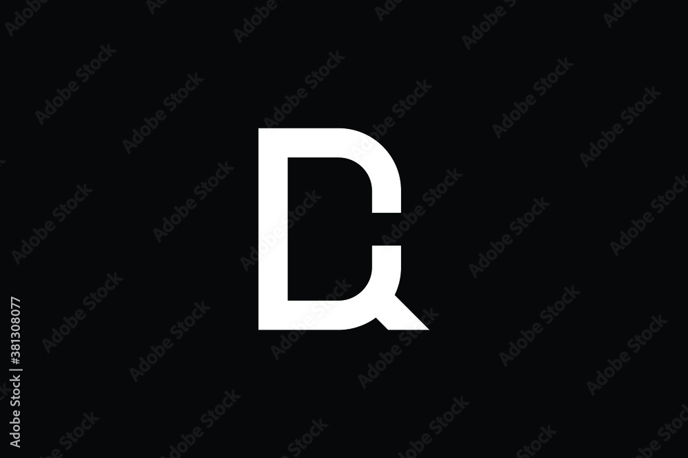 Minimal Innovative Initial DQ logo and QD logo. Letter CQ QC DQ QD creative elegant Monogram. Premium Business logo icon. White color on black background Minimal Innovative Initial DQ logo and QD logo. Letter CQ QC DQ QD creative elegant Monogram. Premium Business logo icon. White color on black background