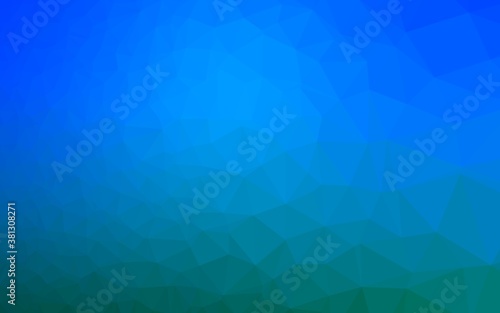 Light BLUE vector abstract polygonal cover. A sample with polygonal shapes. Brand new design for your business.