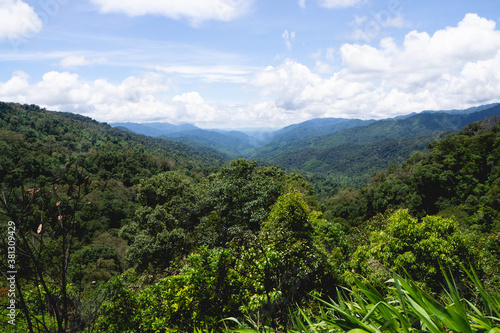 Forest and mountain at Mae Wong National Park or Chong Yen, Kamphaeng Phet Province, Thailand