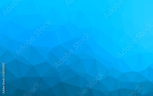 Light BLUE vector polygon abstract layout. A completely new color illustration in a vague style. Completely new design for your business.