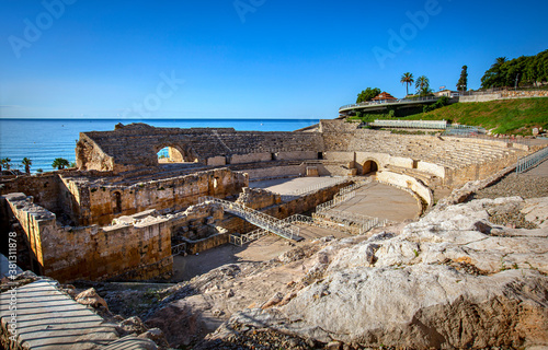 Amphitheater in Tarragona, roman ruins