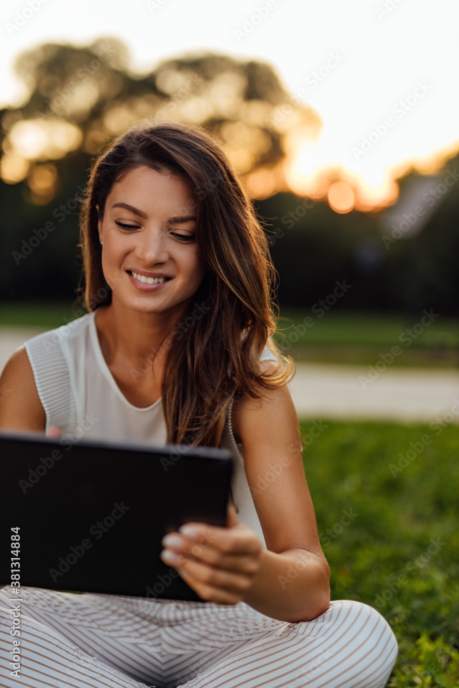 Long hair, green background. Long hair, green background.