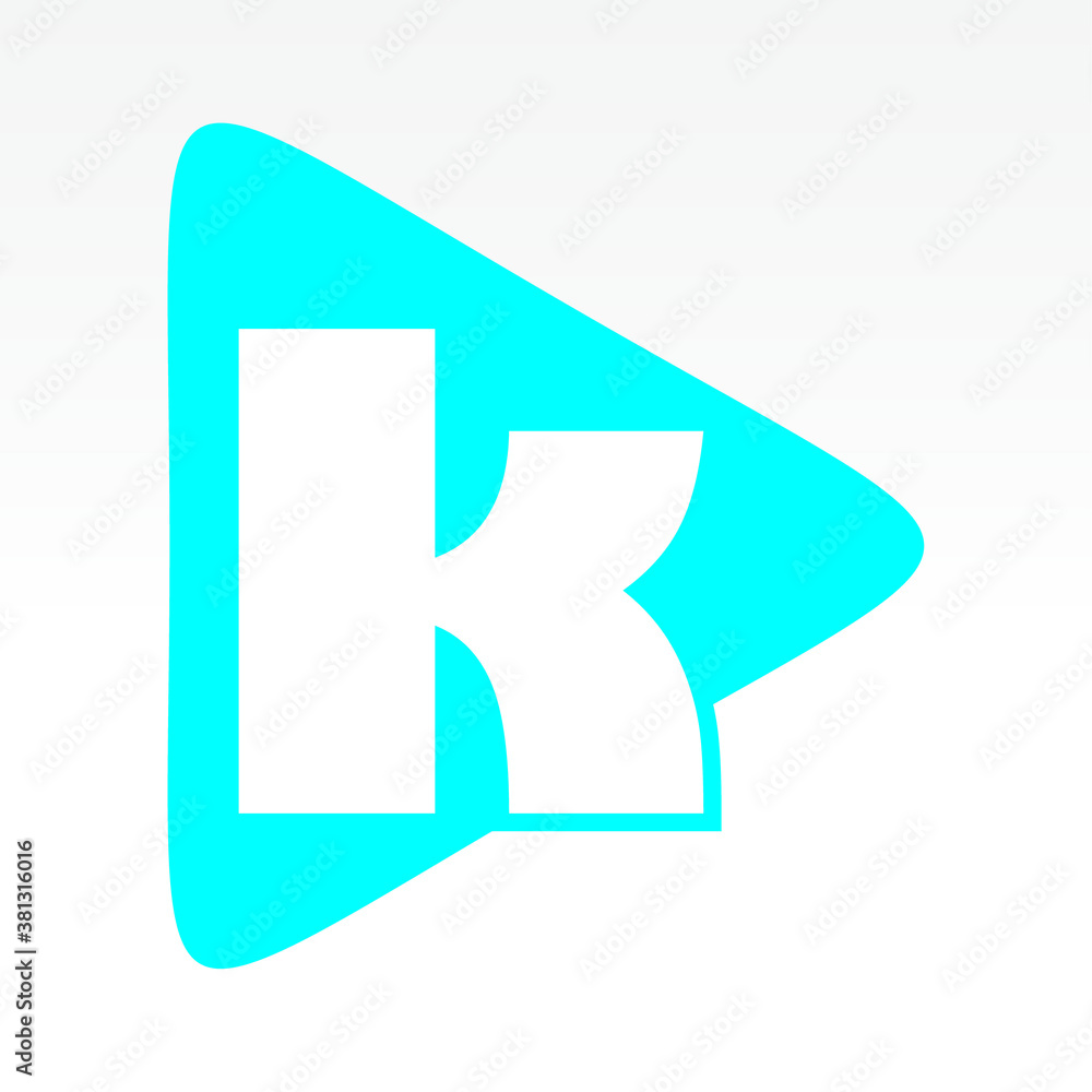 Vector illustration Initial Letter K abstract technology logo. Typography digital space concept. Vector illustration Initial Letter K abstract technology logo. Typography digital space concept.