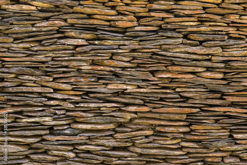 exterior stacked stone wall