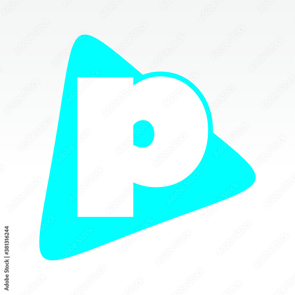 Vector illustration Initial Letter P abstract technology logo. Typography digital space concept. Vector illustration Initial Letter P abstract technology logo. Typography digital space concept.