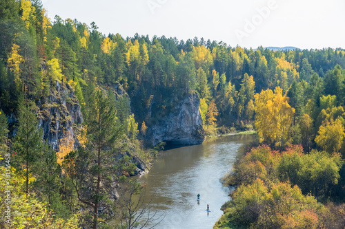 Fototapeta Naklejka Na Ścianę i Meble -  Autumn landscape in the Urals, Yekaterinburg, Russia