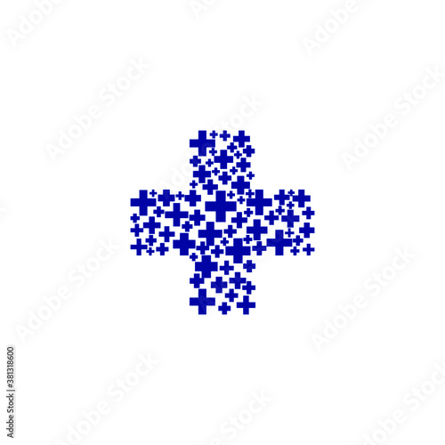 Doctor plus capsul stethoscope logo design health care and medical pharmacy vector symbols.