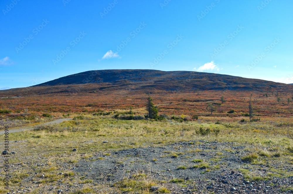Pallas - Yllastunturi national park, mountains, trails and fall in Finnish Lapland