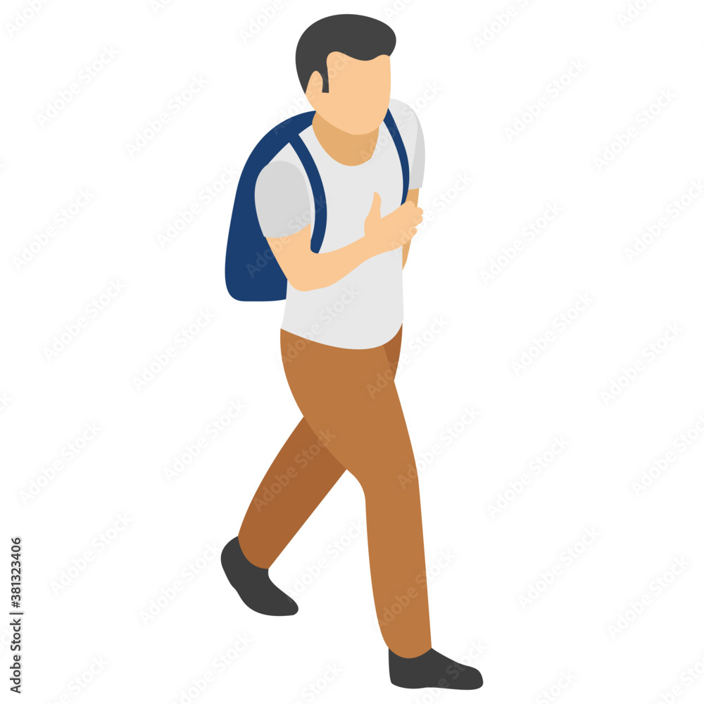 College going flat icon design
College going flat icon design