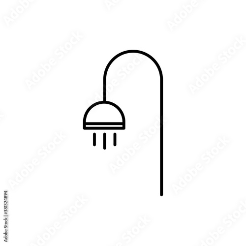 Shower line icon. Design template vector