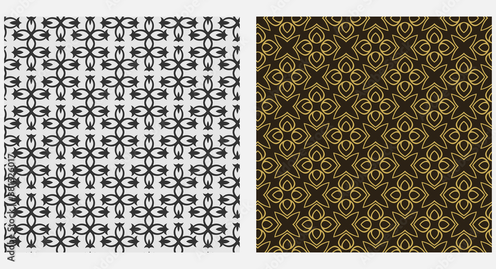 Decorative background pattern seamless texture wallpaper vector graphics.