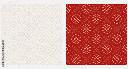 Elegant background patterns with geometric shapes vector graphics.