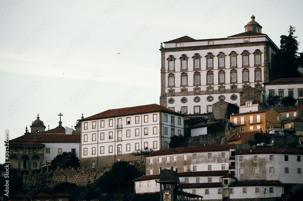 View of the buildings in old centre of Porto, Portugal.