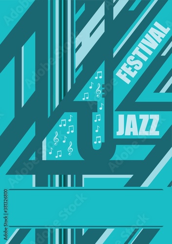 Jazz festival poster design © captainvector