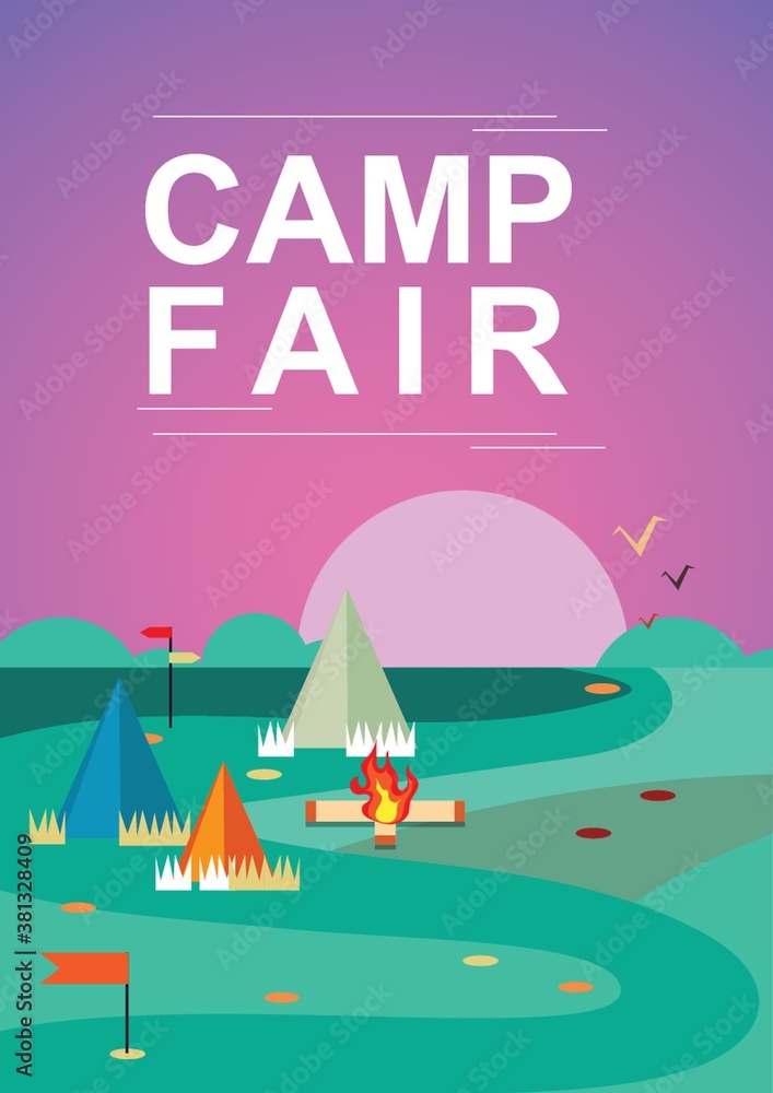 Camp fair poster design