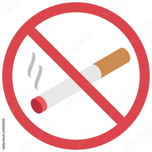 
No smoking symbol, smoking prohibition 
