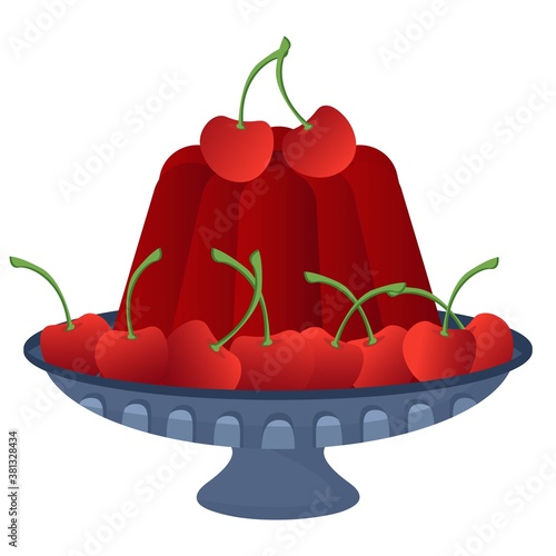 Cherry jelly tray