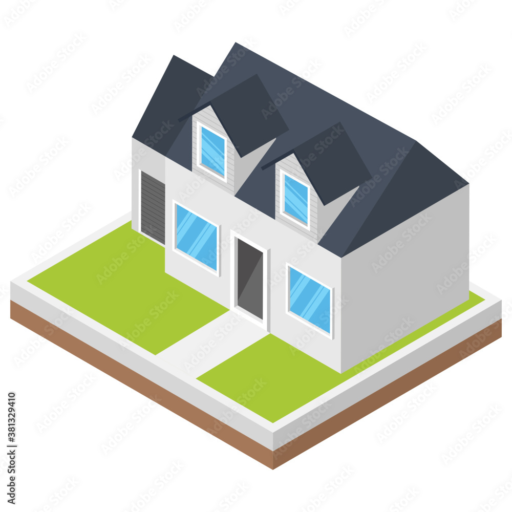 Isometric icon of a house
Isometric icon of a house