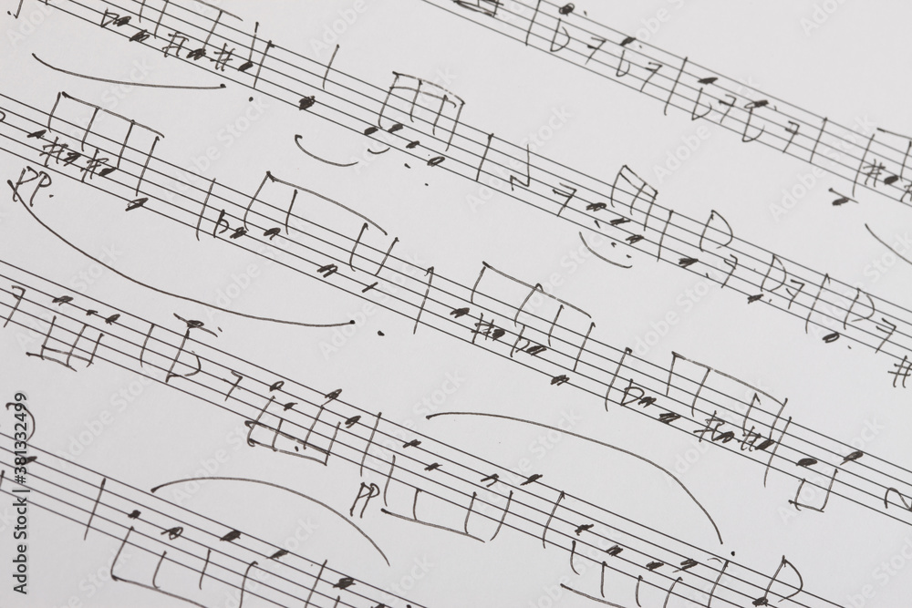Fototapeta premium 楽譜