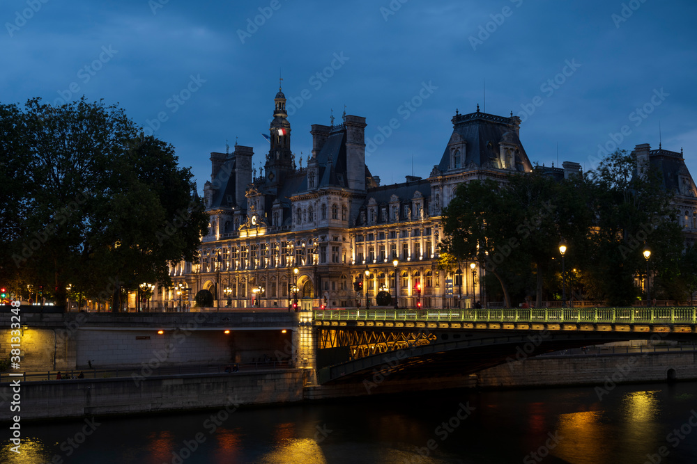 paris by night in cityhall paris by night in cityhall