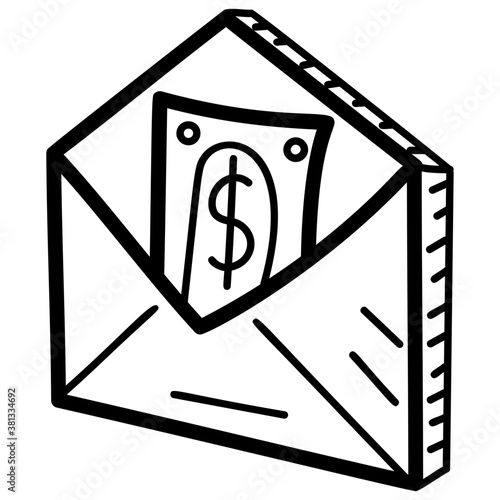 Monetize Drawing Vector 