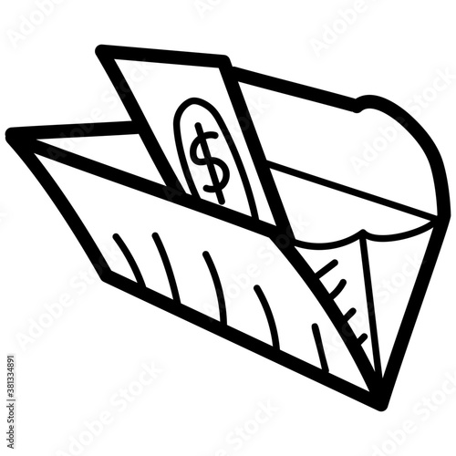 Monetize Drawing Vector 