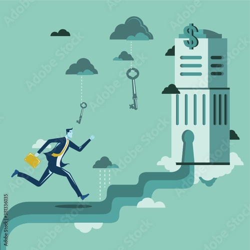 key to business success concept